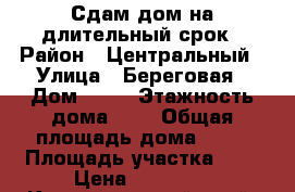 Сдам дом на длительный срок › Район ­ Центральный › Улица ­ Береговая › Дом ­ 40 › Этажность дома ­ 1 › Общая площадь дома ­ 25 › Площадь участка ­ 1 › Цена ­ 17 000 - Краснодарский край, Краснодар г. Недвижимость » Дома, коттеджи, дачи аренда   